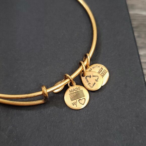 Alex and Ani Denver Broncos Logo Gold Charm Bracelet NFL - Picture 4 of 9